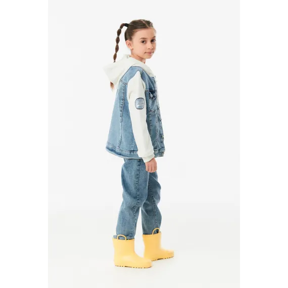 Детская джинсовка  Fullamoda, Reňk: Gök, Ölçeg: 14-15 ýaş