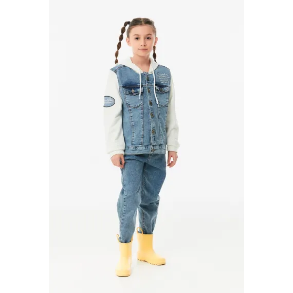 Детская джинсовка  Fullamoda, Reňk: Gök, Ölçeg: 12 ýaş, 2 image