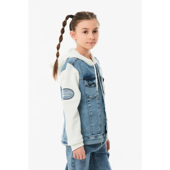 Детская джинсовка  Fullamoda, Reňk: Gök, Ölçeg: 12 ýaş, 4 image