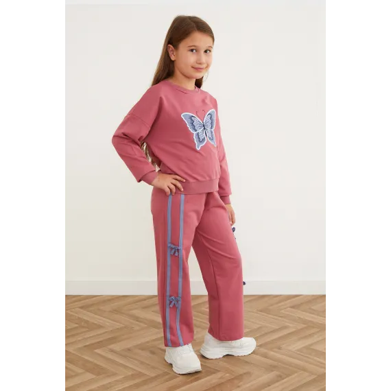 Детский спортивный комплект  Fullamoda, Reňk: Gülgüne, Ölçeg: 8 ýaş, 2 image