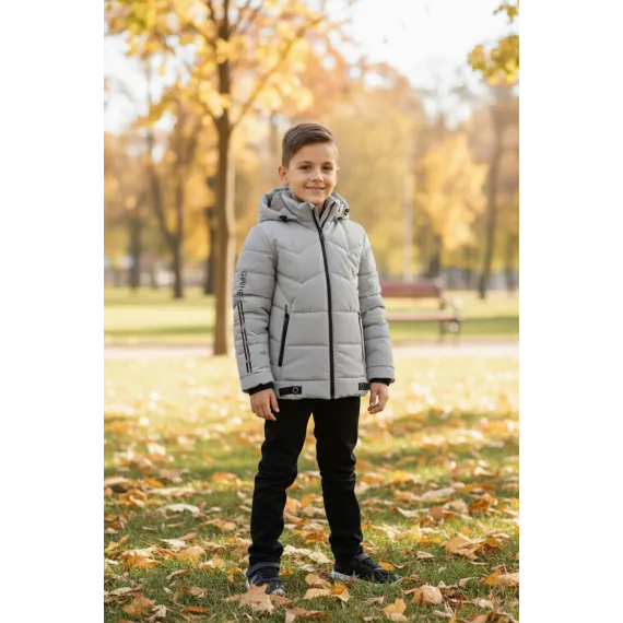 Детская куртка  Fullamoda, Цвет: Серый, Размер: 8 лет