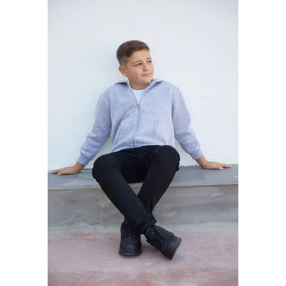 Детская спортивная зипка  Fullamoda, Reňk: Çal, Ölçeg: 6-7 ýaş, 5 image