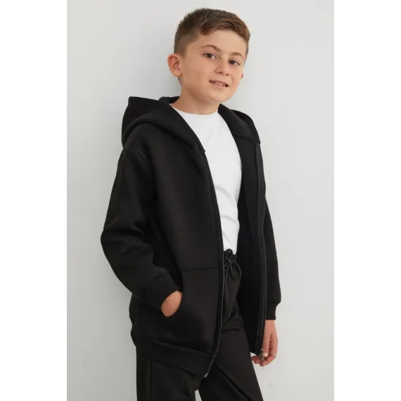 Детская спортивная зипка  Fullamoda, Reňk: Gara, Ölçeg: 10-11 ýaş, 2 image