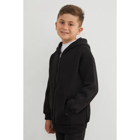 Детская спортивная зипка  Fullamoda, Reňk: Gara, Ölçeg: 8-9 ýaş, 4 image