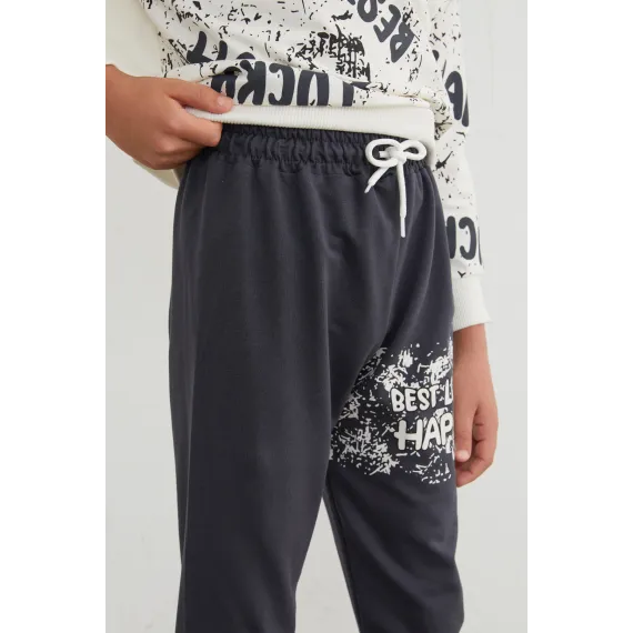 Детский спортивный комплект  Fullamoda, Reňk: Çal, Ölçeg: 6-7 ýaş, 6 image