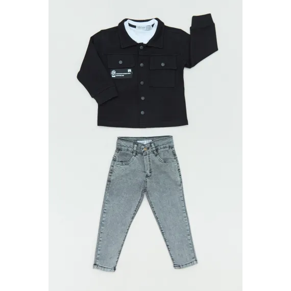 Детский класический комплект тройка  Fullamoda, Reňk: Gara, Ölçeg: 2 ýaş