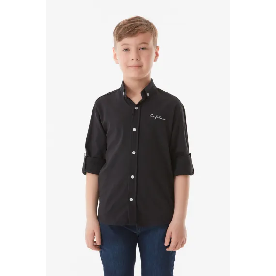 Детская рубашка  Fullamoda, Цвет: Черный, Размер: 13 лет, изображение 3