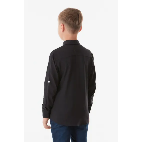Детская рубашка  Fullamoda, Цвет: Черный, Размер: 11 лет, изображение 5