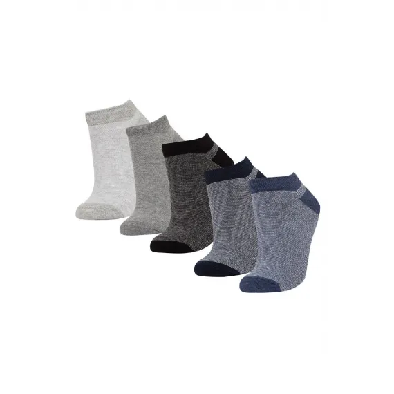 Носки хлопковые 5 штук DeFacto, Цвет: Разноцветный, Размер: STD
