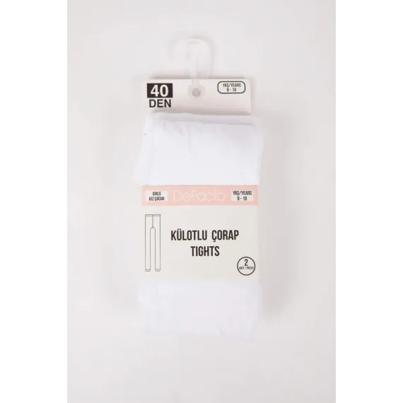 Колготки школьные 40 denye  DeFacto, Цвет: Белый, Размер: 13-14 лет