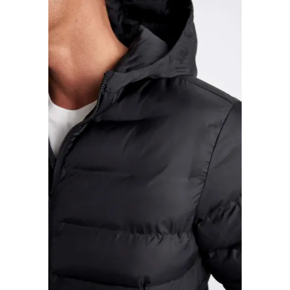 Куртка зимняя утепленная с капюшоном DeFacto, Цвет: Черный, Размер: M, изображение 5