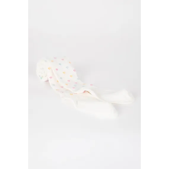 Колготки школьные детские хлопковые  DeFacto, Цвет: Белый, Размер: 7-8 лет, изображение 4