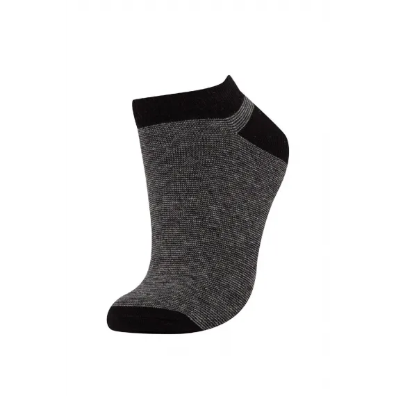 Носки хлопковые 5 штук DeFacto, Цвет: Разноцветный, Размер: STD, изображение 4