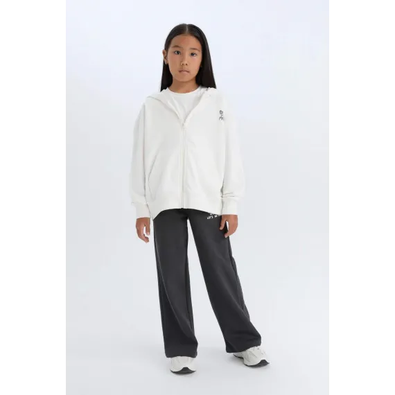 Свитшот с капюшоном и принтом  DeFacto, Цвет: Экрю, Размер: 5-6 лет, изображение 2