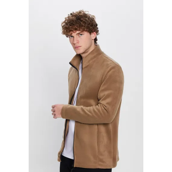 Худи полярное стандартного кроя Tudors, Цвет: Коричневый, Размер: L