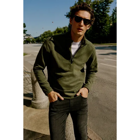 Свитшот мужской  AC&Co Altınyıldız Classics, Цвет: Хаки, Размер: XL, изображение 5