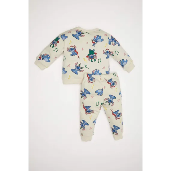 Комплект детский 2-предметный с принтом Disney Lilo & Stitch DeFacto, Цвет: Бежевый, Размер: 5-6 лет, изображение 5