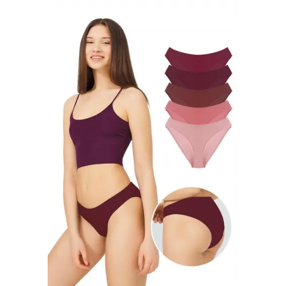 Трусы женские хлопковые 5 штук в упаковке Cottonhill, Цвет: Разноцветный, Размер: S, изображение 2