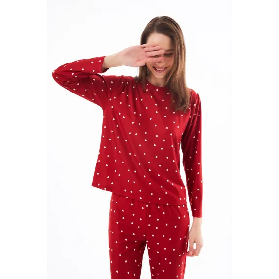Пижамный комплект Cottonhill  Cottonhill, Цвет: Красный, Размер: L, изображение 7